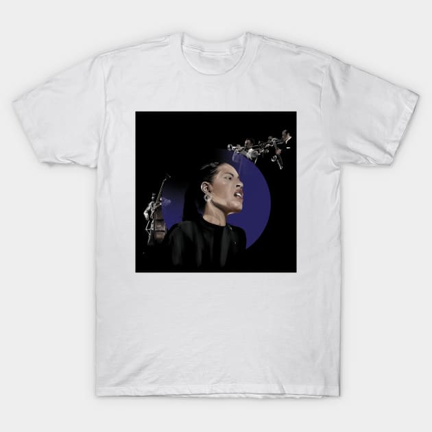 Billie Holiday and Musicians T-Shirt by R.S.G